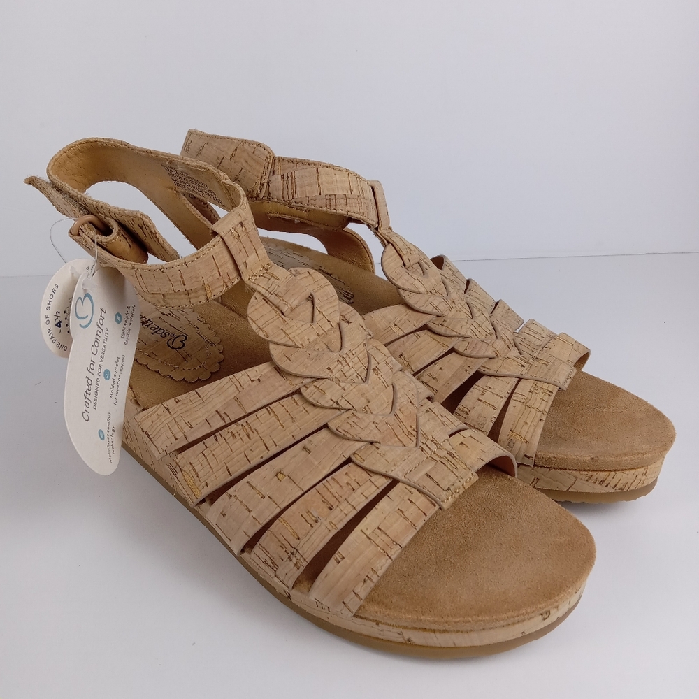 Comfort Cork Braided Sandal - Beige NWT